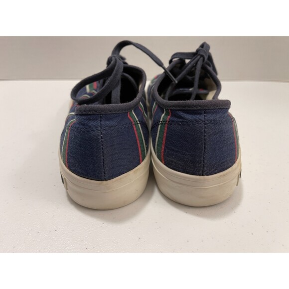 SeaVees for J Crew Women's Legend Sneaker Shoes Navy Blue Red Green Size 8.5 - Picture 2 of 10